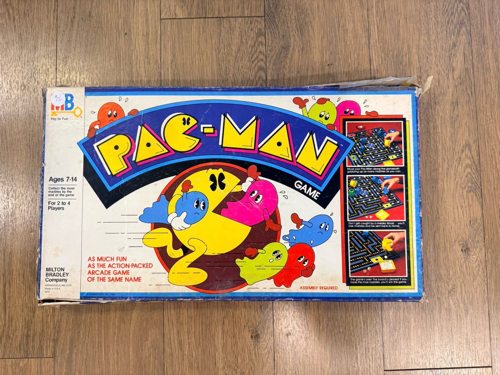 Vintage 1982 Milton Bradley Pac-Man Board Game Arcade Classic 80s