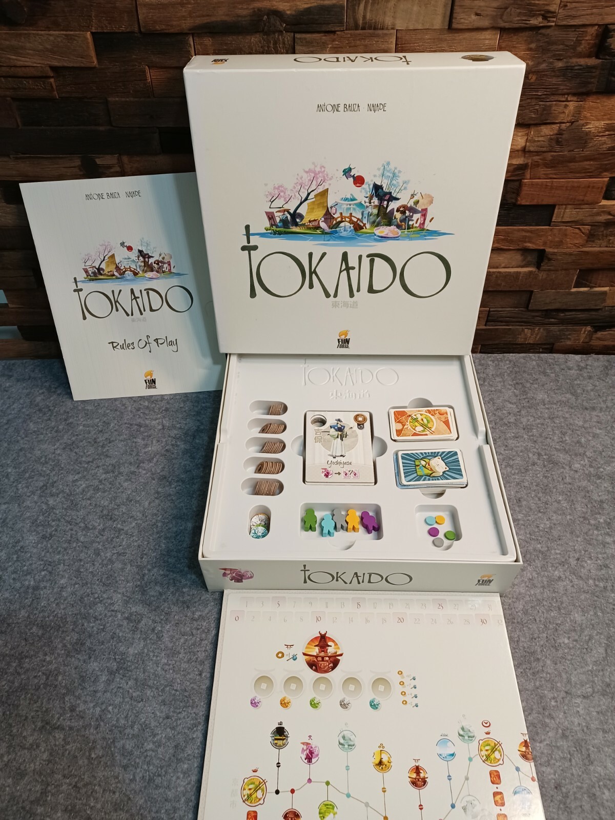 TOKAIDO Board Game – 2012 Fun Forge Games – COMPLETE