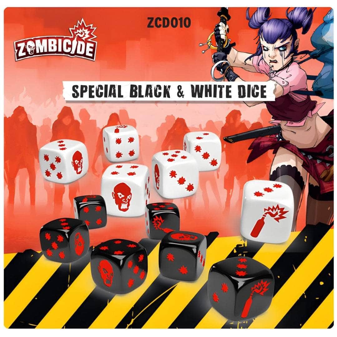 Zombicide: Second Edition Special Black & White Dice (Kickstarter Special)