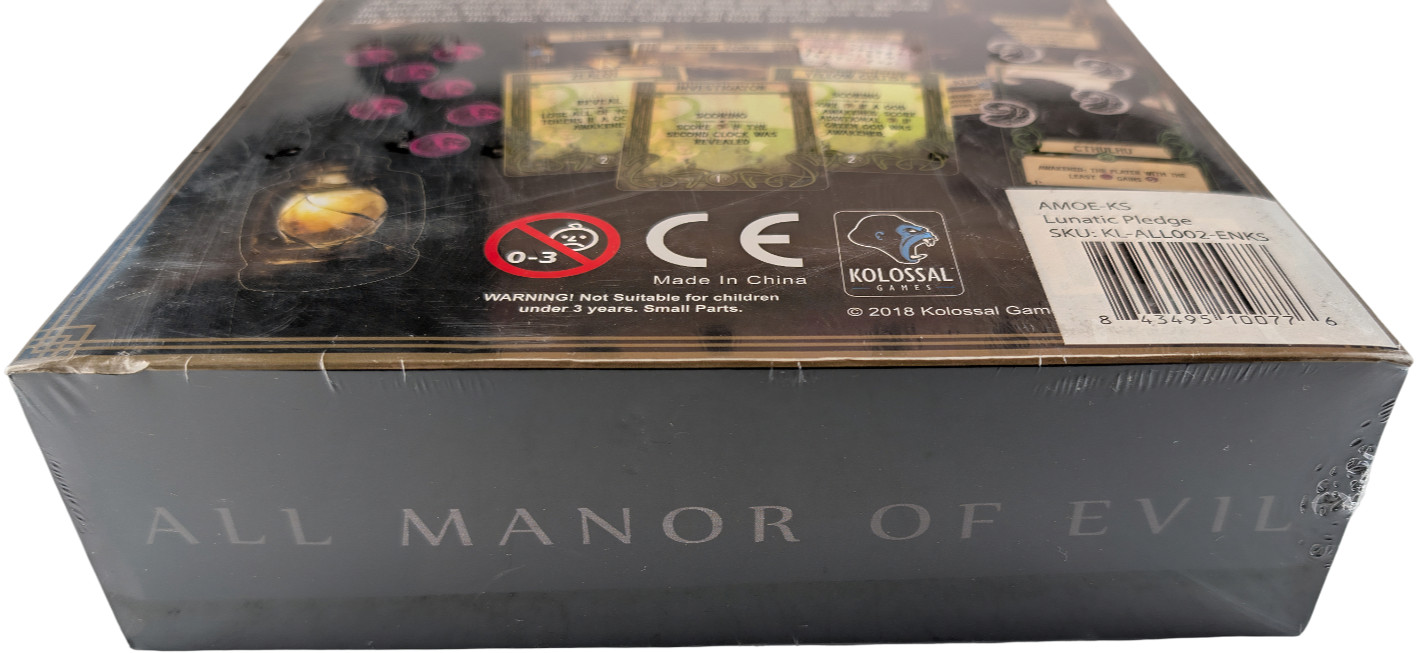 All Manor Of Evil Lunatic Pledge 2018 Kolossal Games Kickstarter Deluxe Sealed