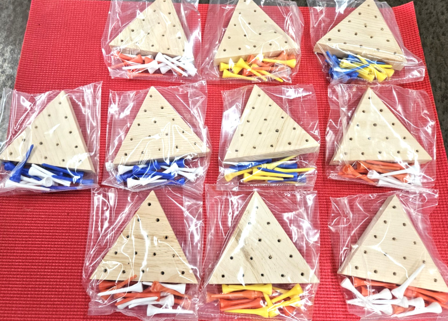 peg board game tricky triangle bulk lot of 10 games