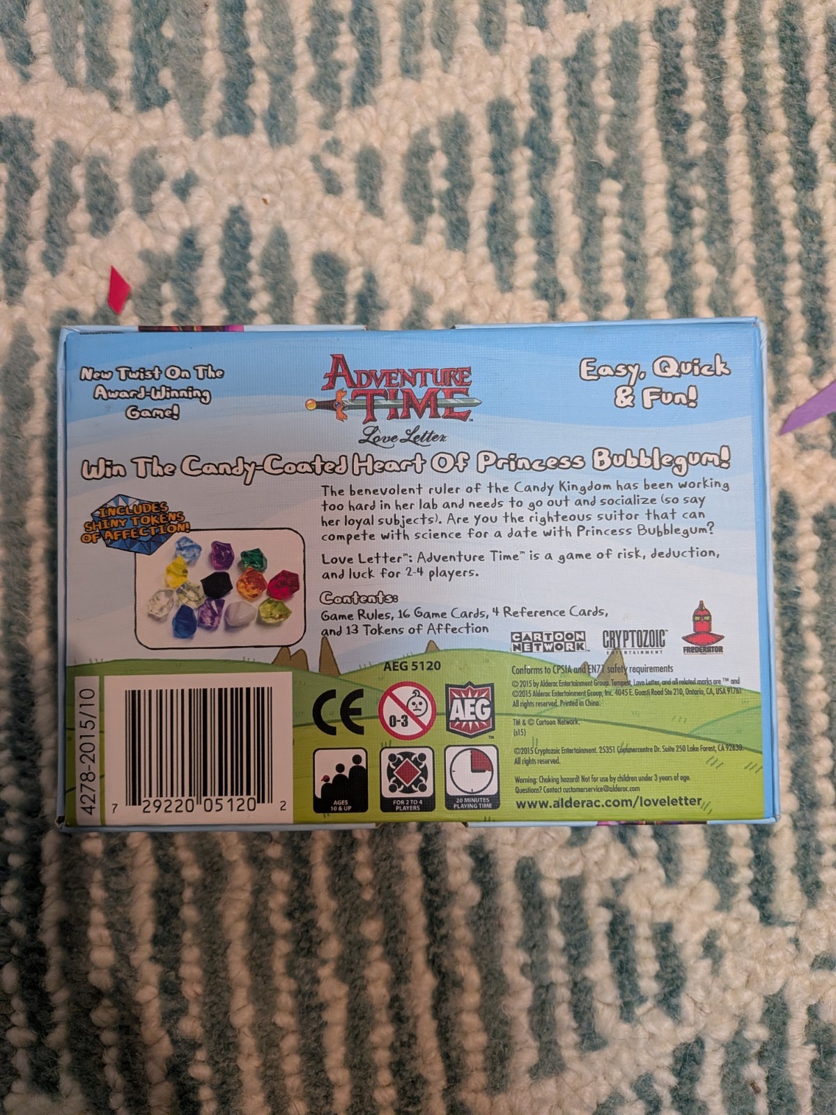Love Letter Adventure Time Boxed Edition AEG 2015