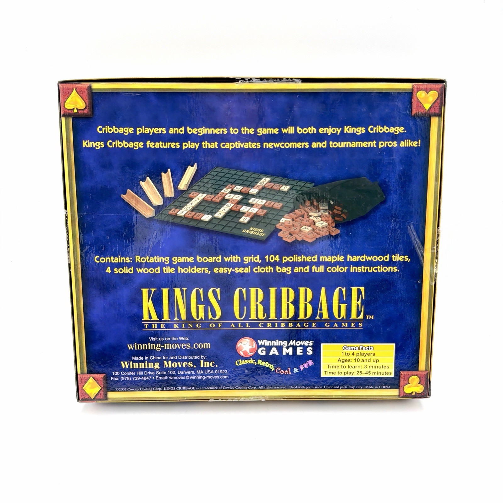 Kings Cribbage Royal Edition Board Game 100% Complete (2013, Everest) NEW – OPEN
