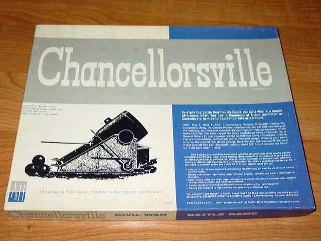 Avalon Hill CHANCELLORSVILLE Game – American Civil War (UNPUNCHED) – 2nd Edition