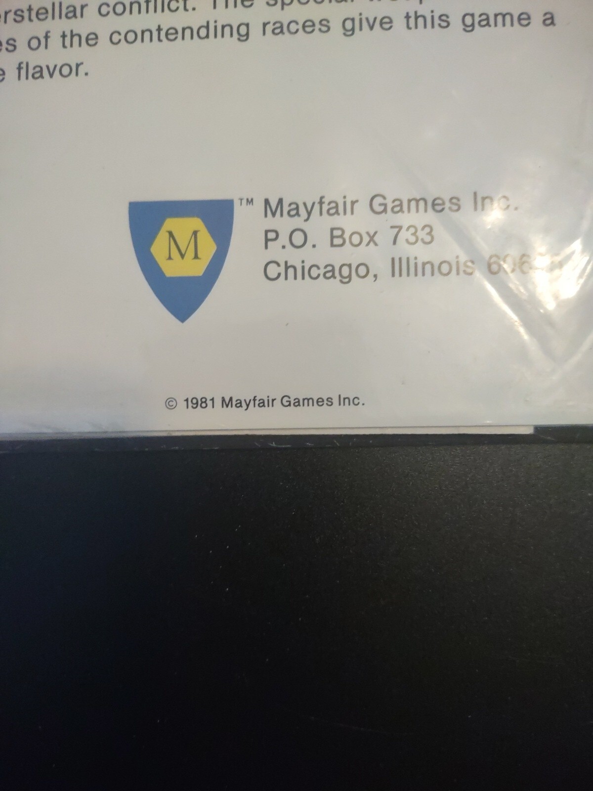 BRAND NEW EXTREMELY RARE SPACE EMPIRES MAYFAIR GAMES INC. 1981