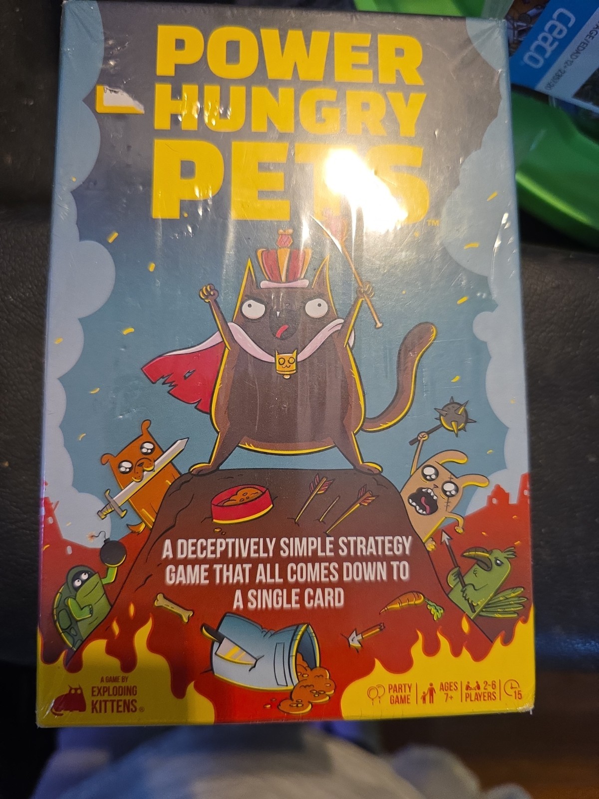Kids Game Power Hungry Pets Game-Try To Outsmart Each Other 2-6 Players Ages 7+