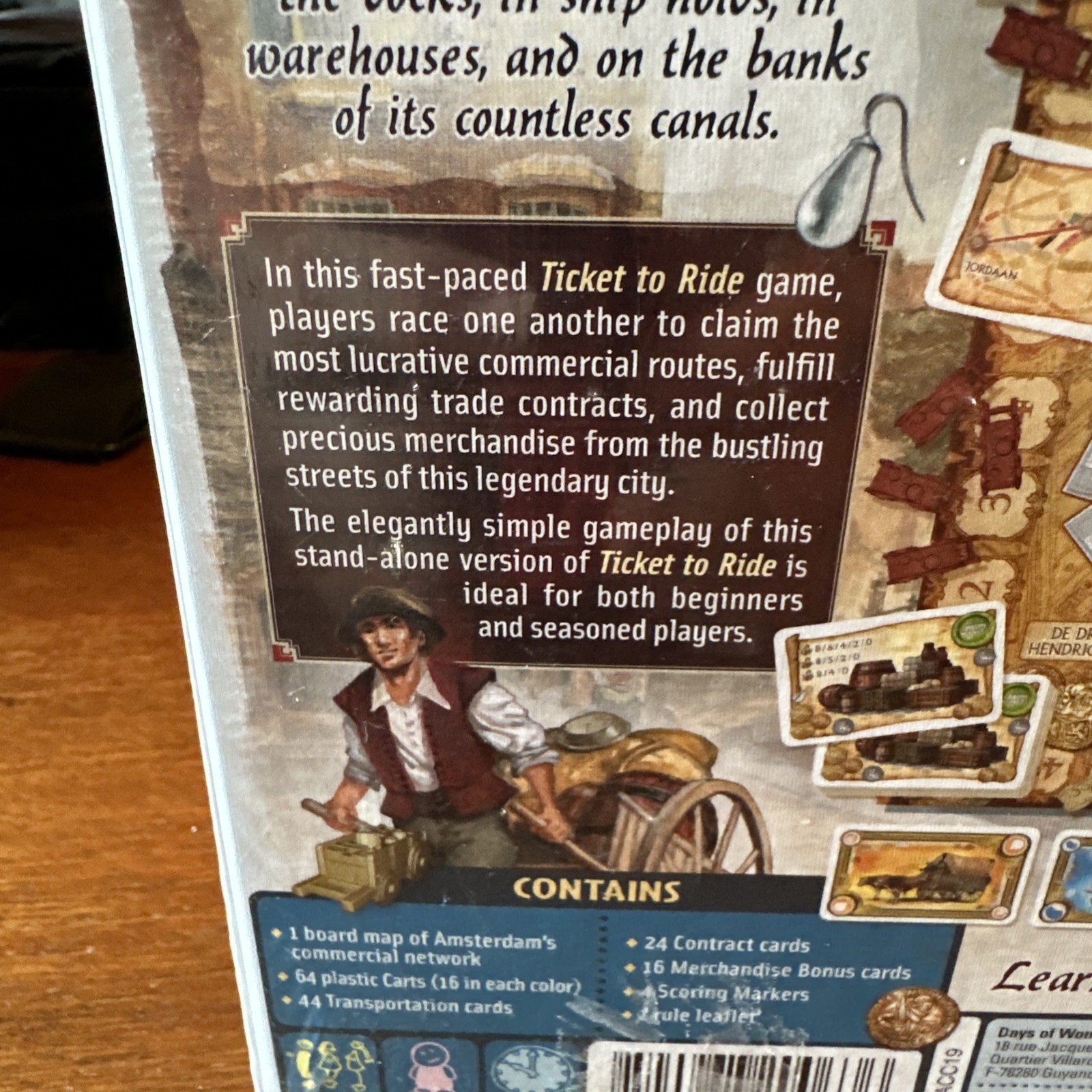 Ticket to Ride Amsterdam Board Game by Days of Wonder