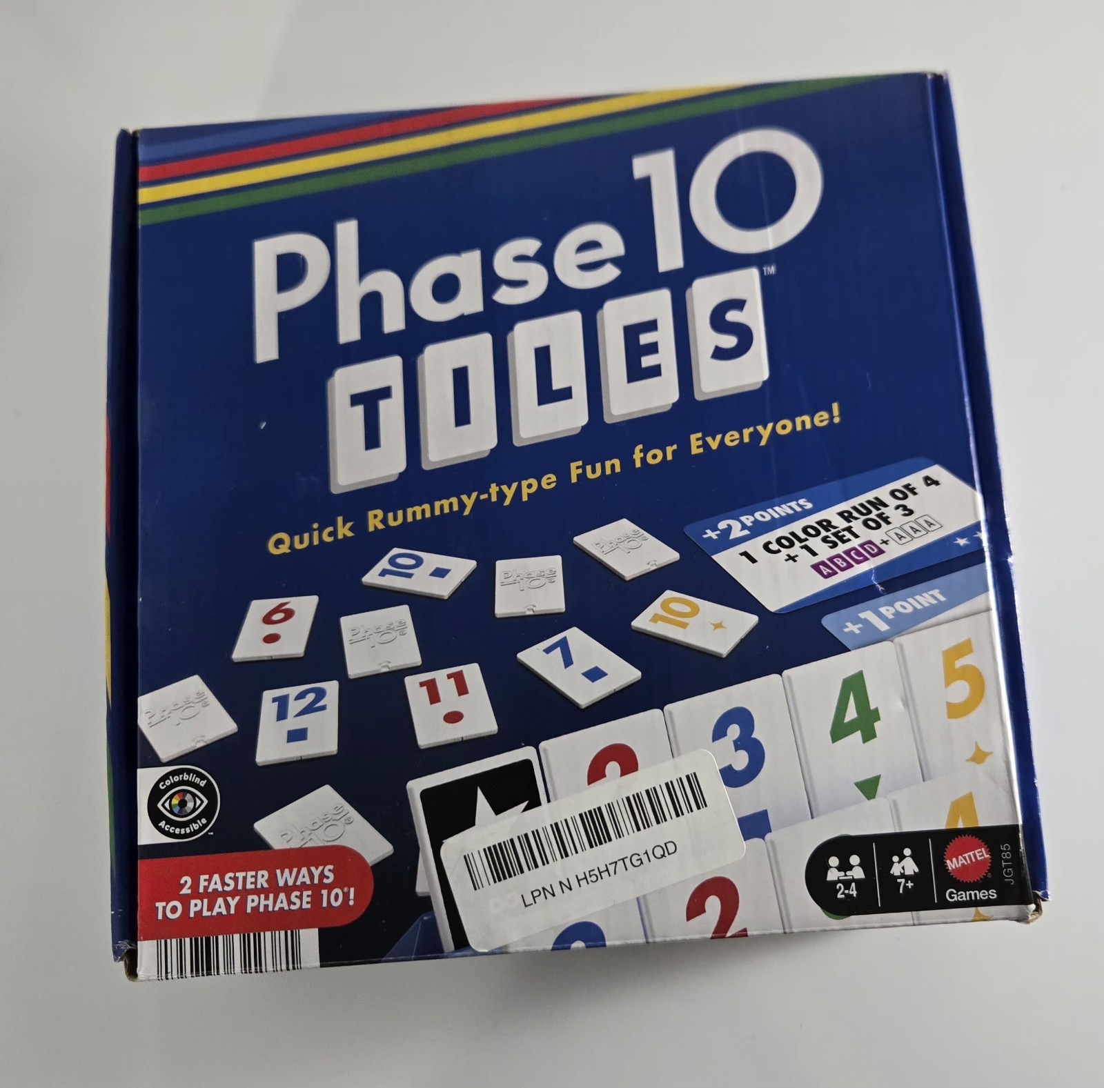 Phase 10 Tiles Game – Quick Rummy Play for 2-4 Players with Unique Phases