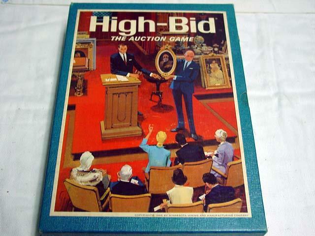 3M 1965 : HIGH BID – The Exciting High Stakes Auction Game (EX) before Ebay