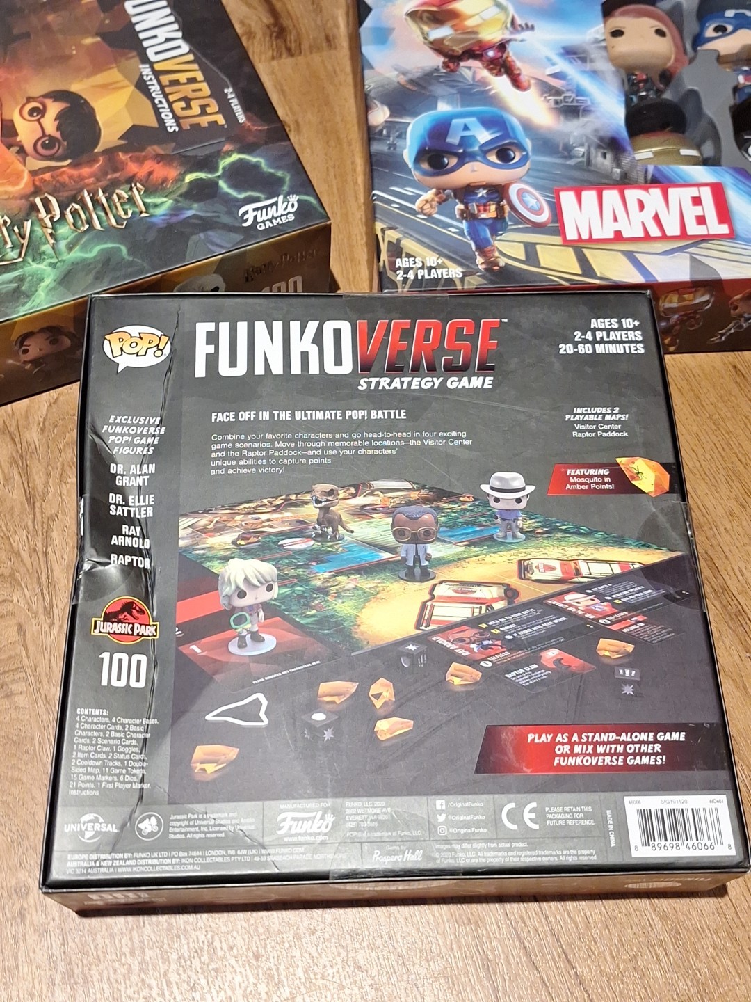 Funko Funkoverse Strategy Game Lot Harry Potter Jurassic Park DC Marvel