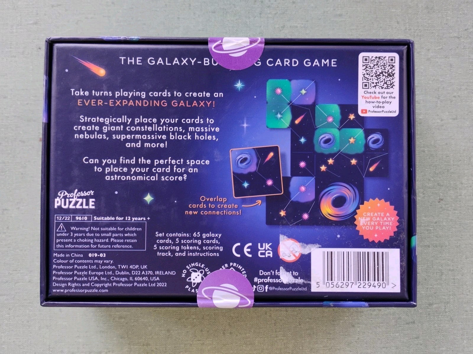 Professor Puzzle Outer Space Card Game