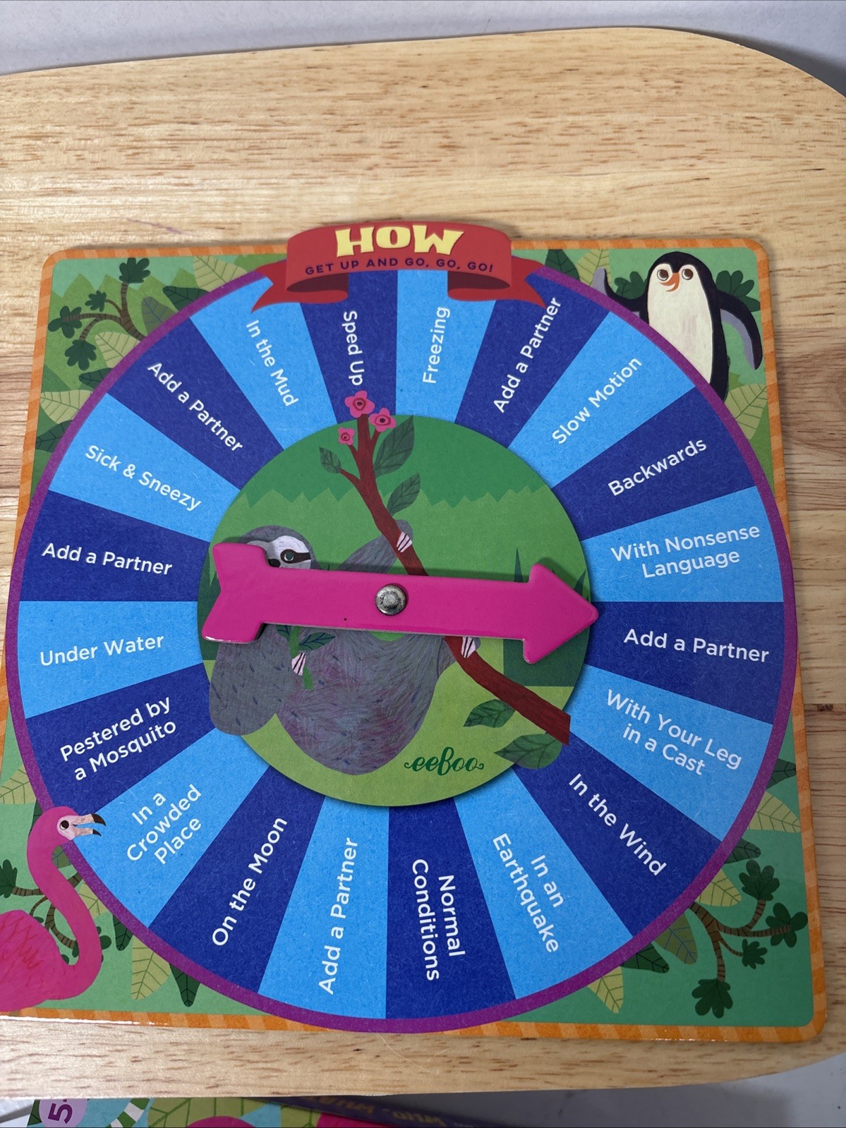 Sloth in a Hurry Improv Game eeBoo Childrens Interactive Game 100% Complete