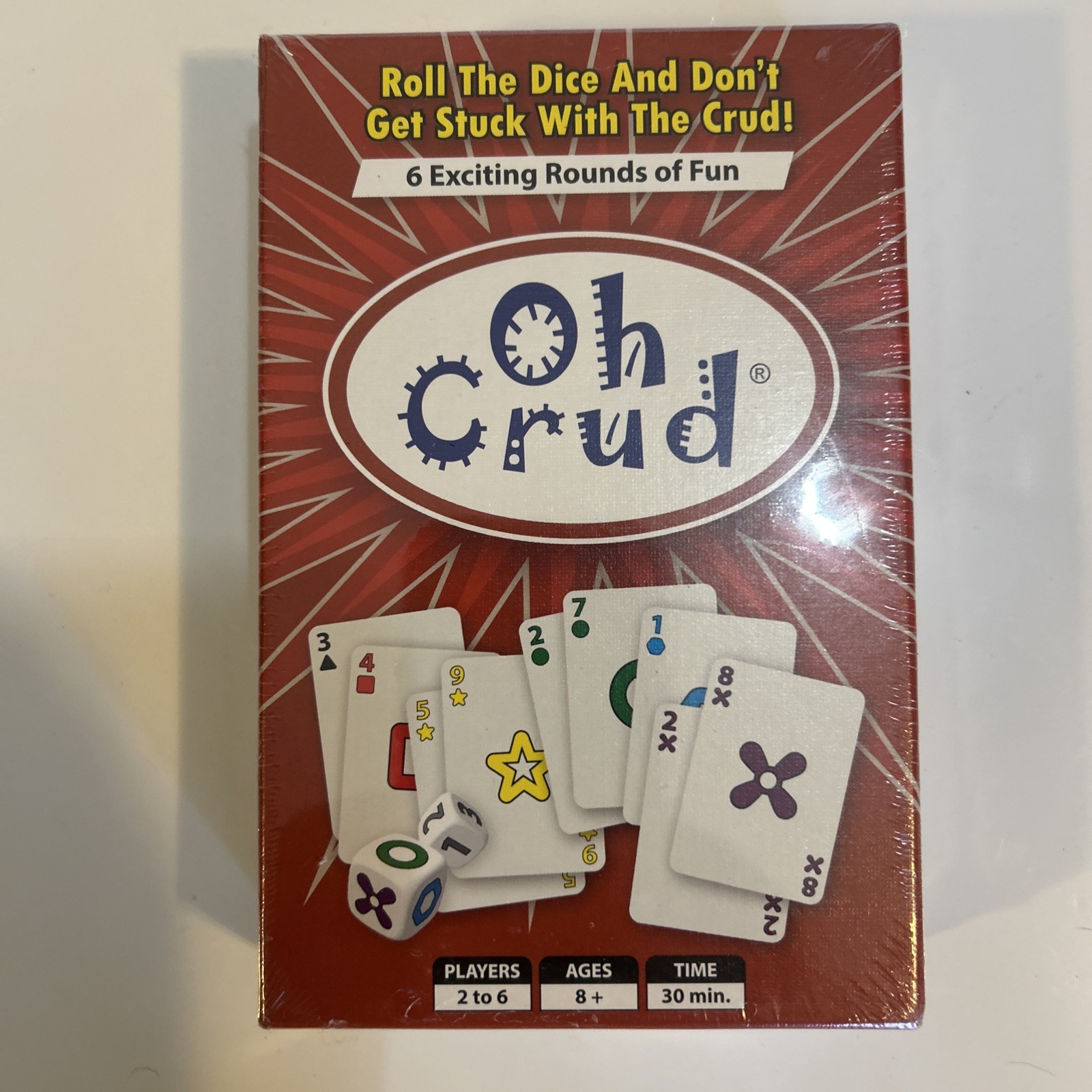 Oh Crud Card & Dice Game for 2 to 6 Players Strategy Card Game Fun