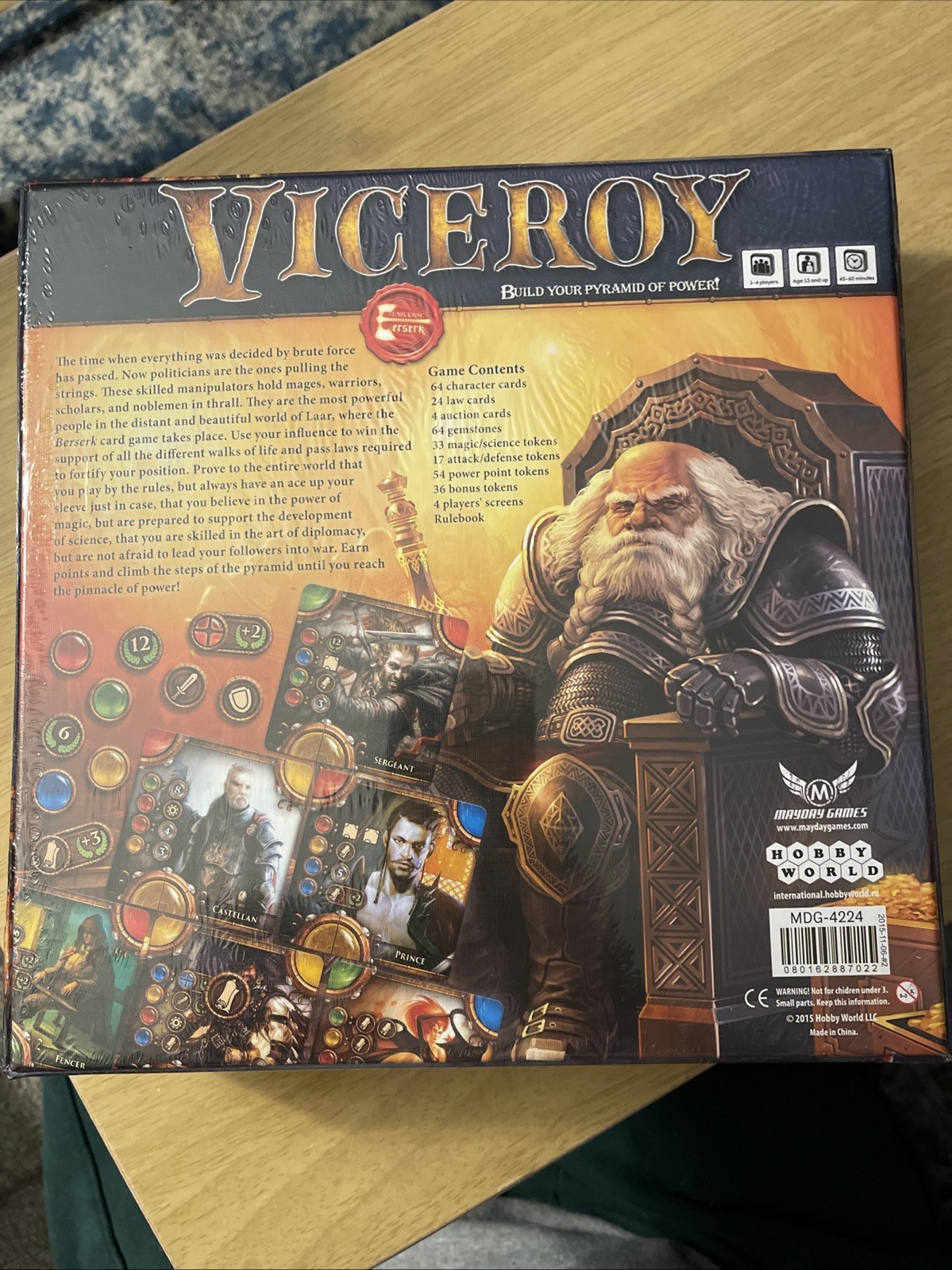 VICEROY 2015 Game board by Mayday Games. New and factory sealed.