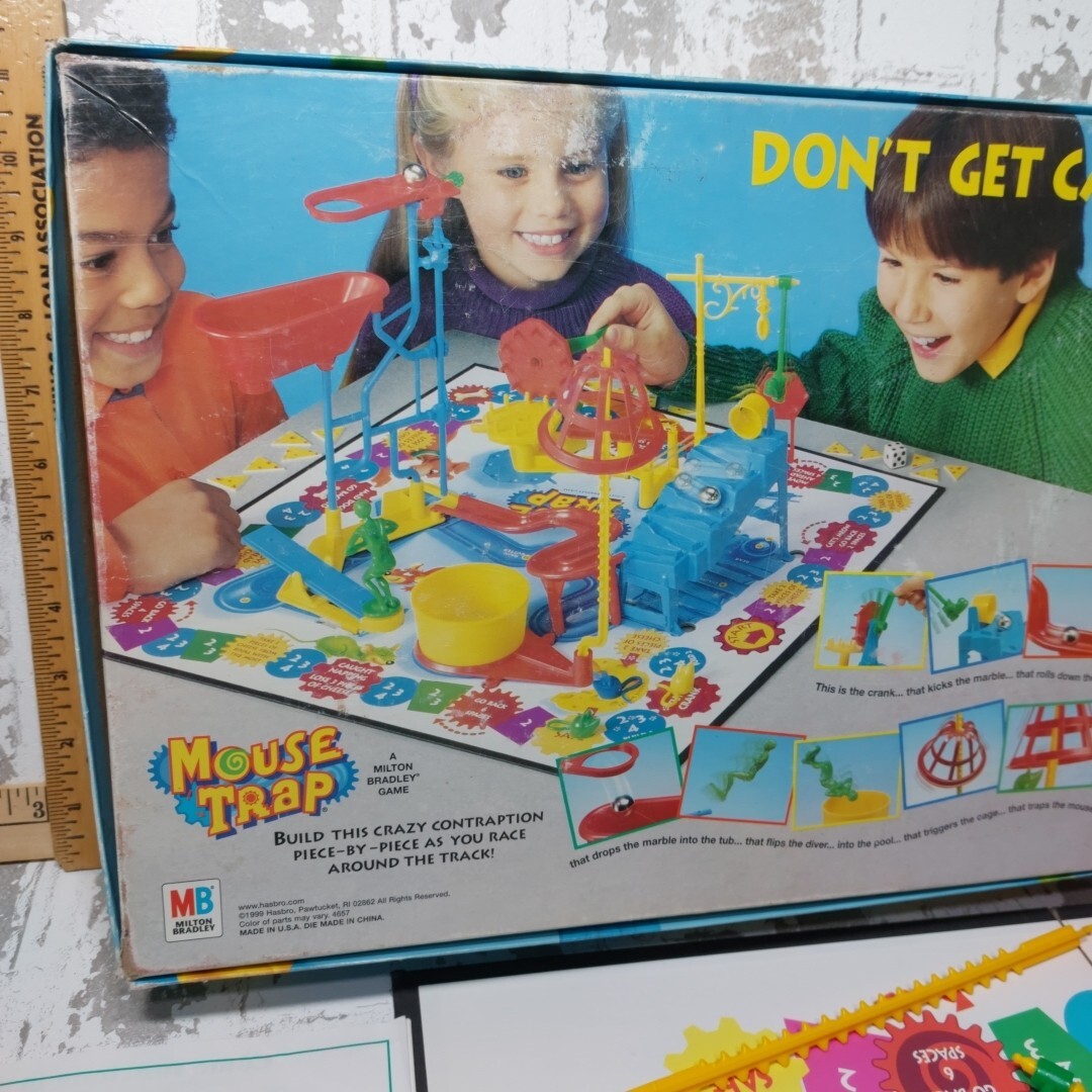 Mouse Trap Board Game 1999 Vintage Hasbro s Mouse Trap Complete