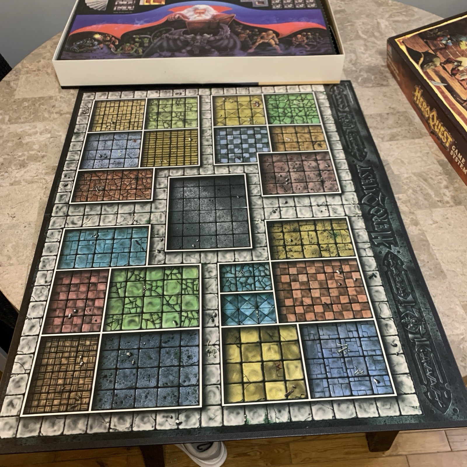 Unused Hero Quest Board Game 1990 Vintage Games Workshop HeroQuest Missing Items