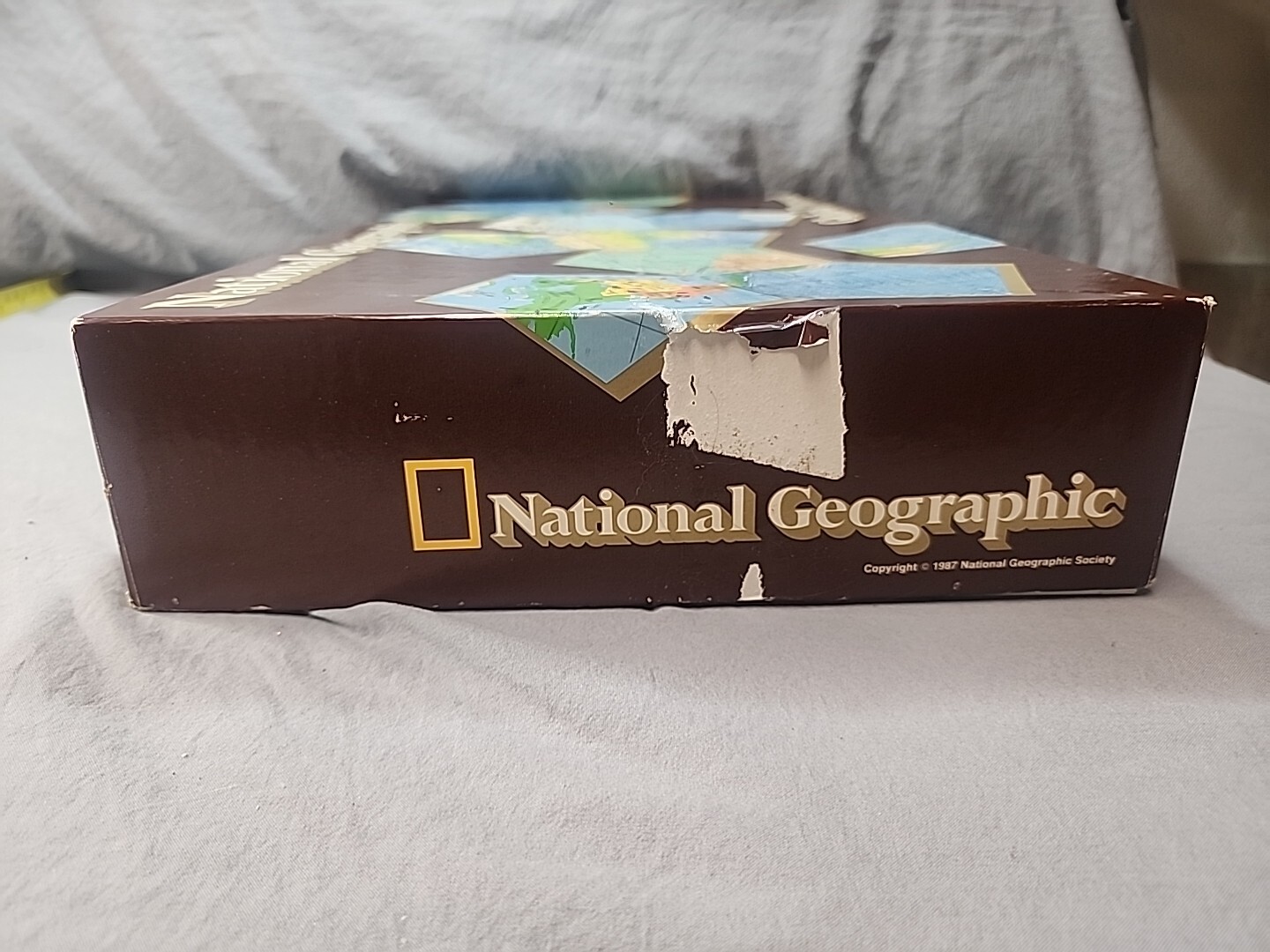 Vintage National Geographic Global Pursuit 1987 Board Game (Opened Never Played)