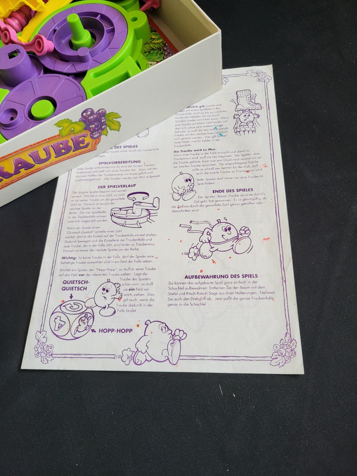 Complete✅ Parker # Bravo Grape # Clay New + Ribbons New # Cult Game 1992 # 90s