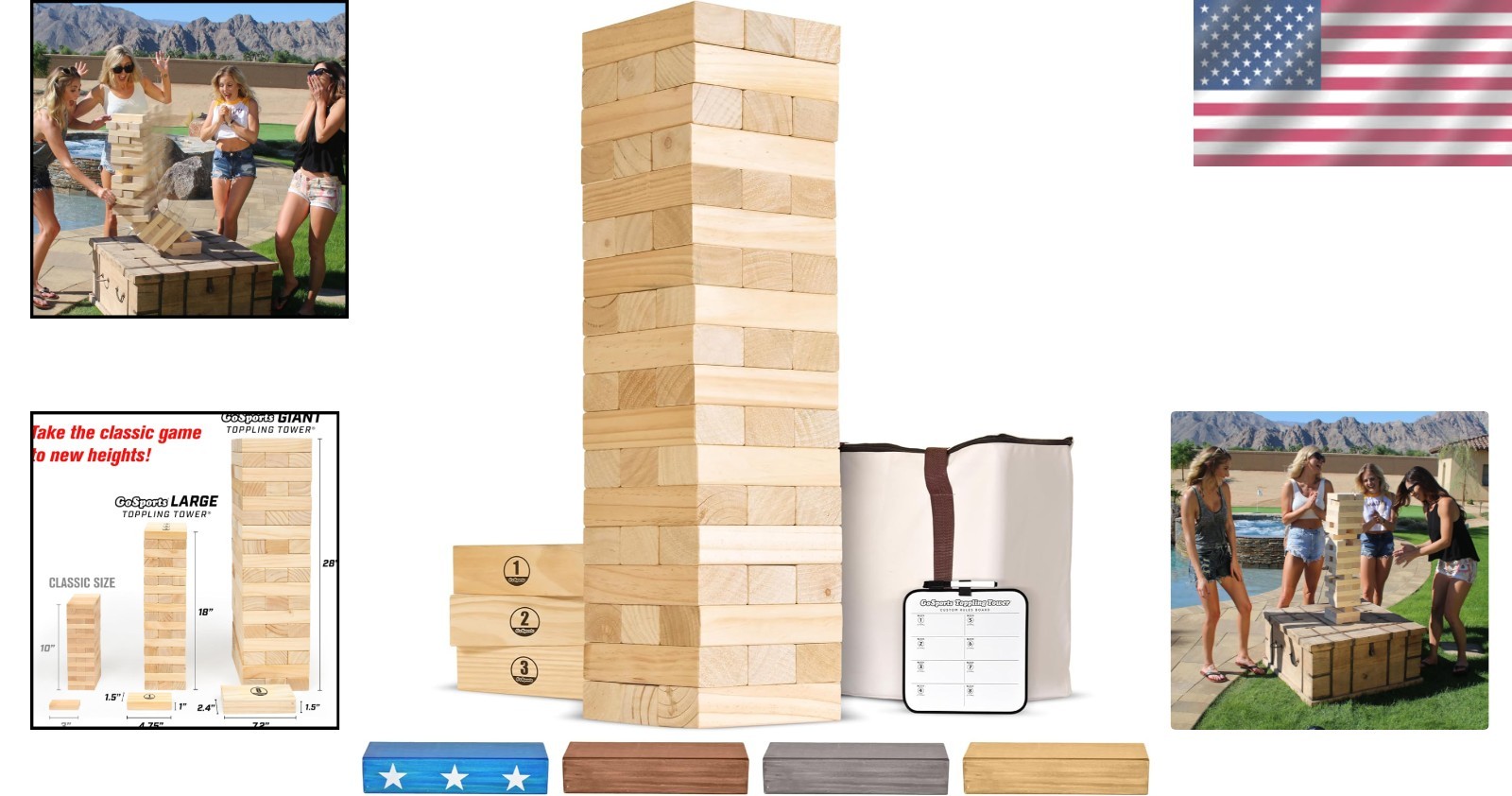 Engaging Giant Wooden Stacking Tower – Versatile Designs & Custom Rules