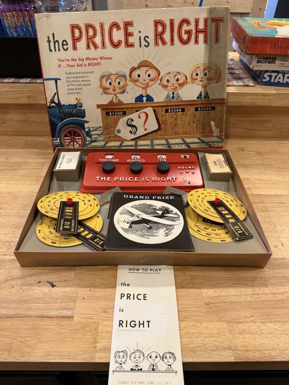 Lowell Toy Mfg. Corp. The Price Is Right Board Game Vintage 1958 MPN 4407