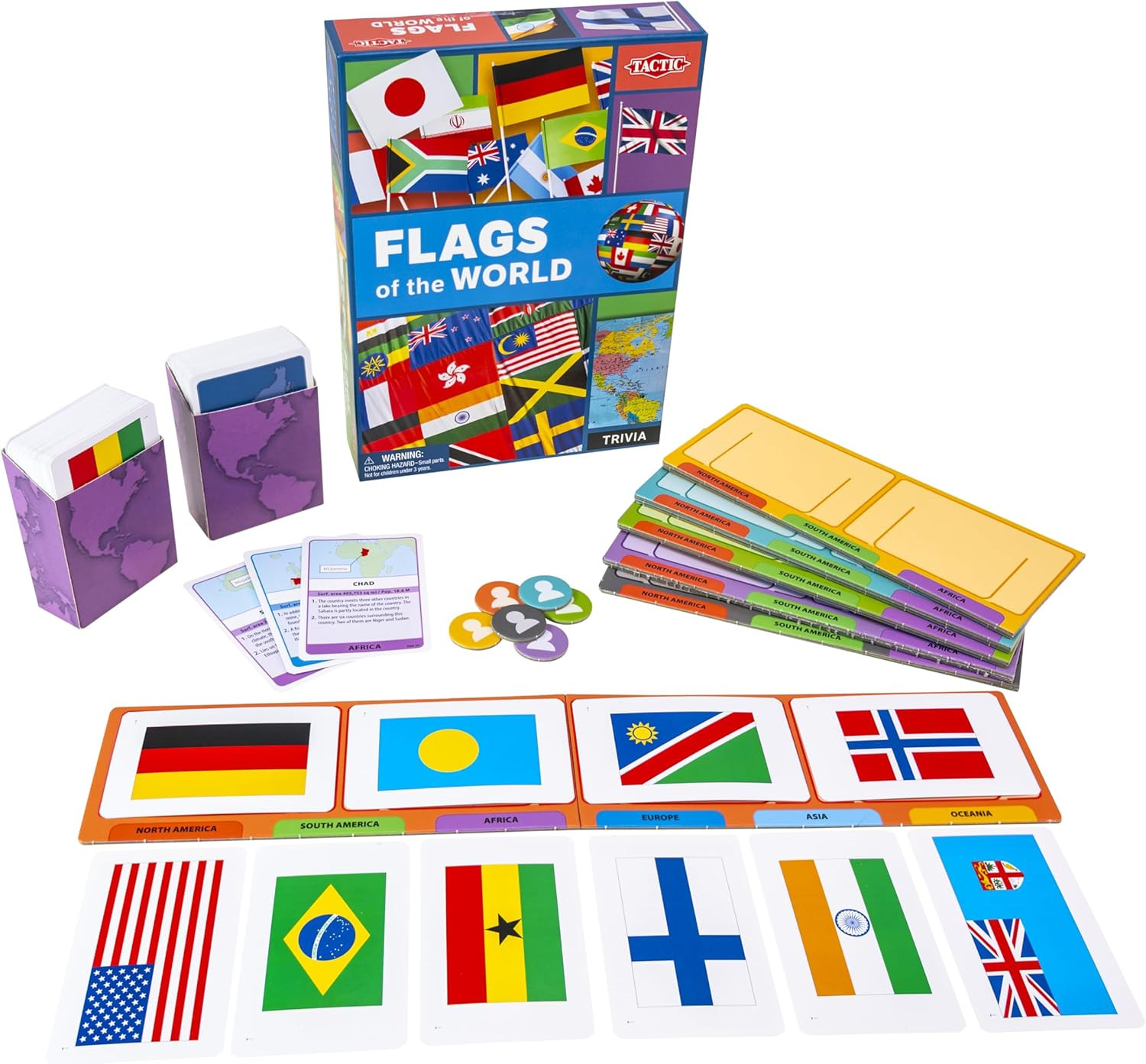 Flags of the World Family Card Game – Educational & Fun – Play & Learn about Fla
