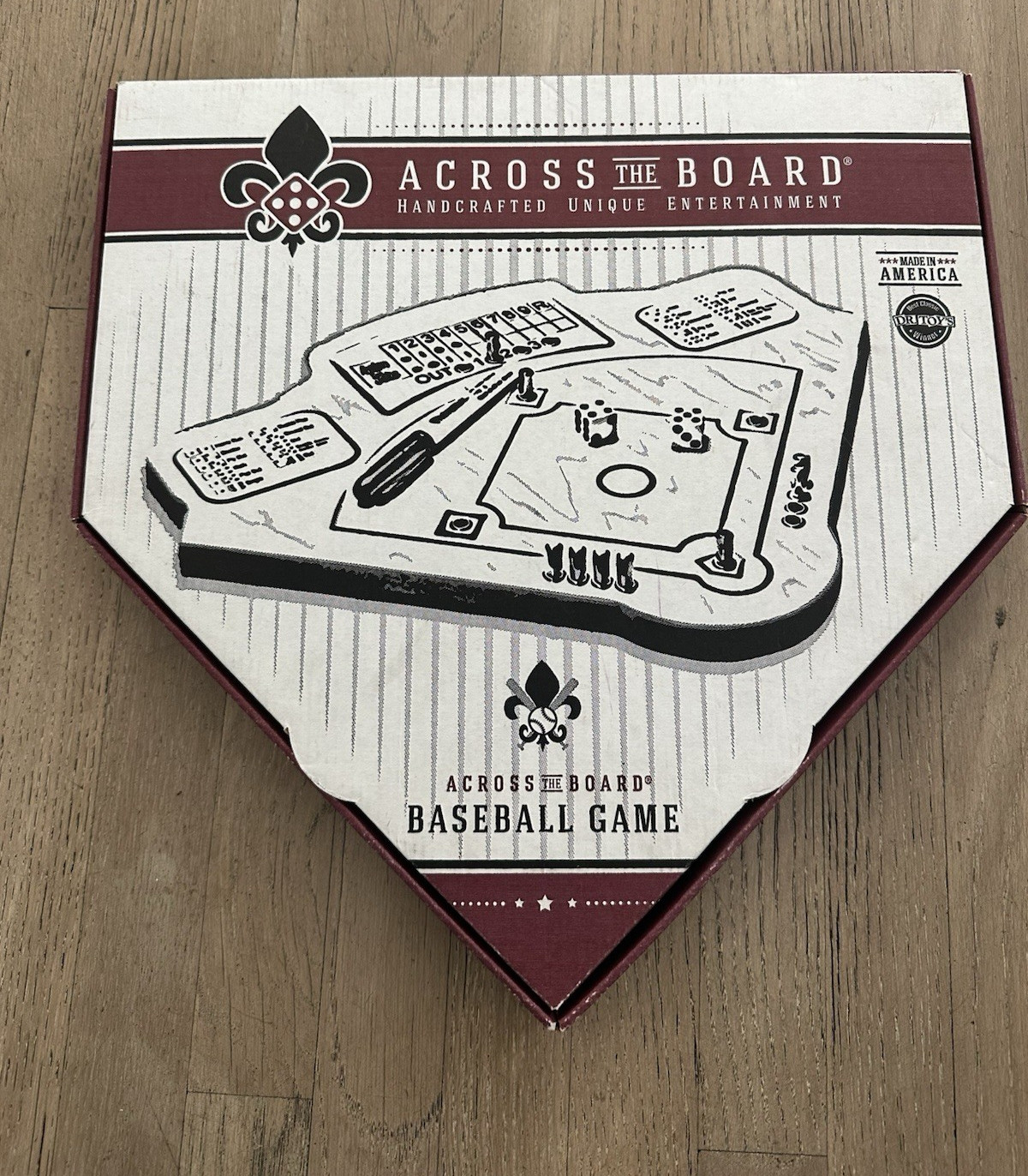 Across The Board Baseball Game Handcrafted Wood Made in USA Dr Toys Award Winner