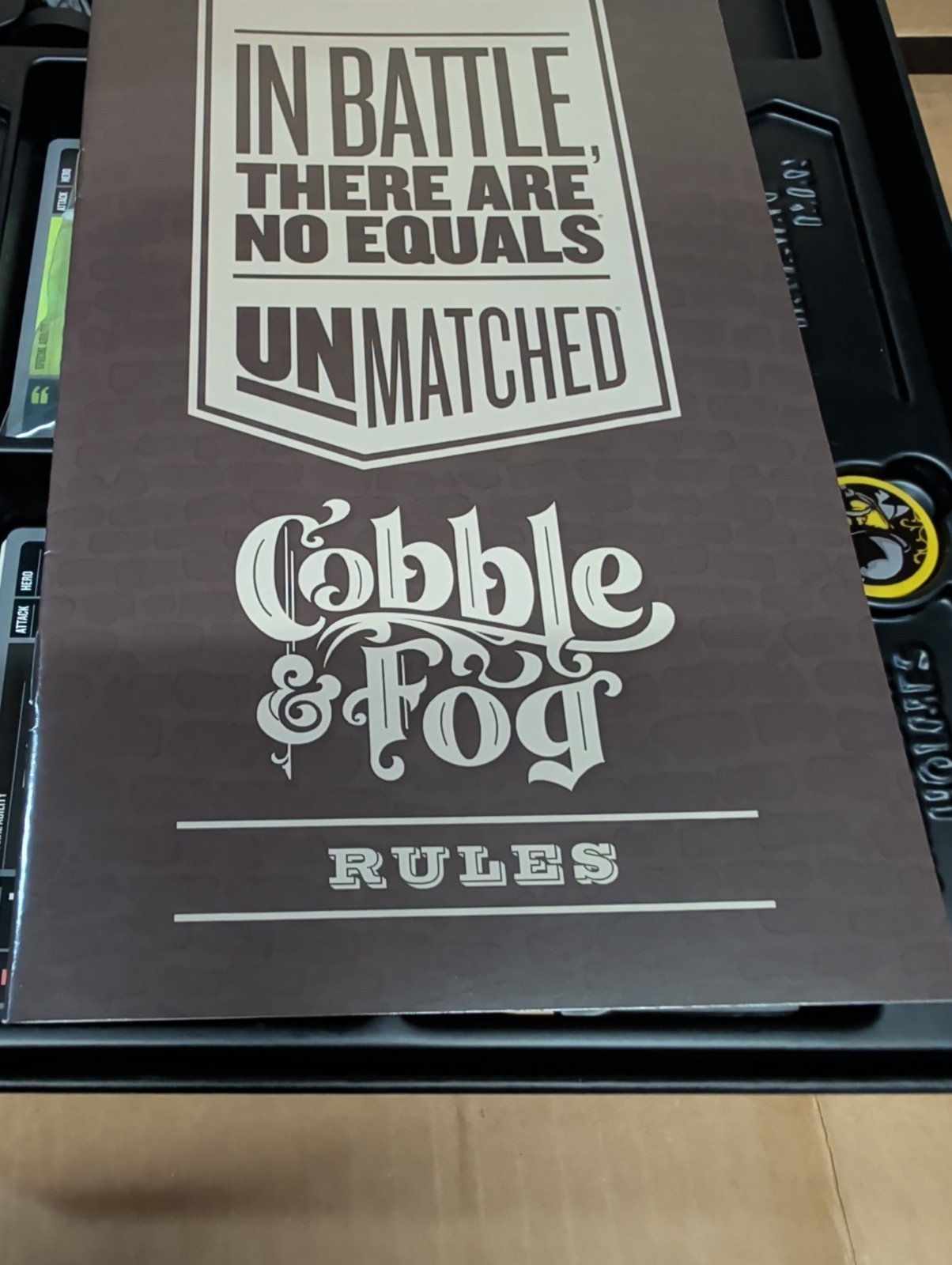 Restoration Games Unmatched: Cobble & Fog Board Game Dracula Miniatures COMPLETE