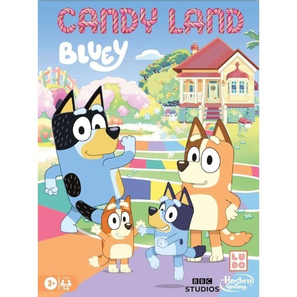 Hasbro Candy Land Bluey Edition Board Game Kids Unisex OS Multicolor Classic