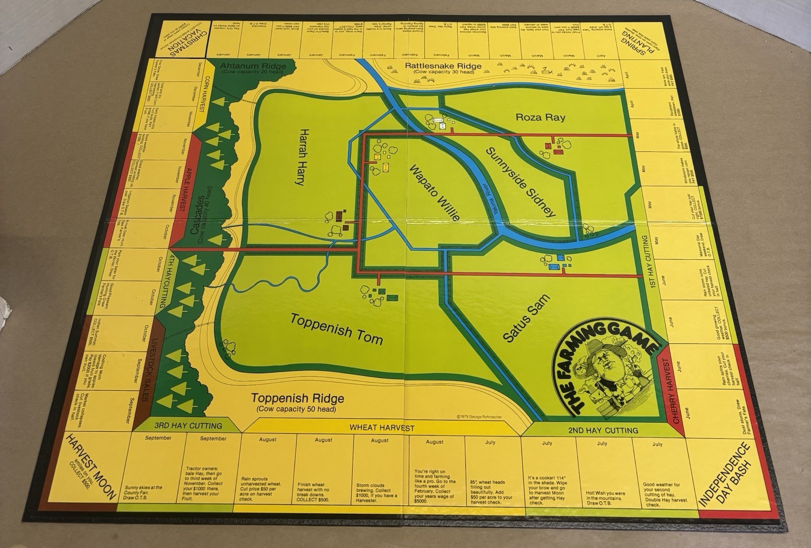 Vintage The Farming Game, Harvest the Fun! By Weekend Farmer Board Game Complete