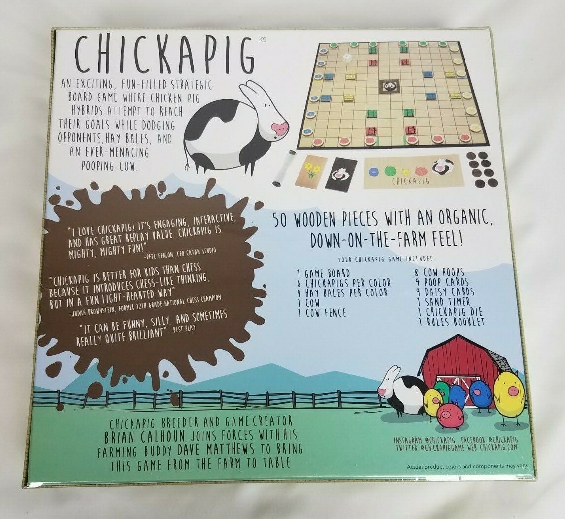 Buffalo Games Chickapig A Farm To Table Game 2-4 Players / 8 & Up / 30-60 Min