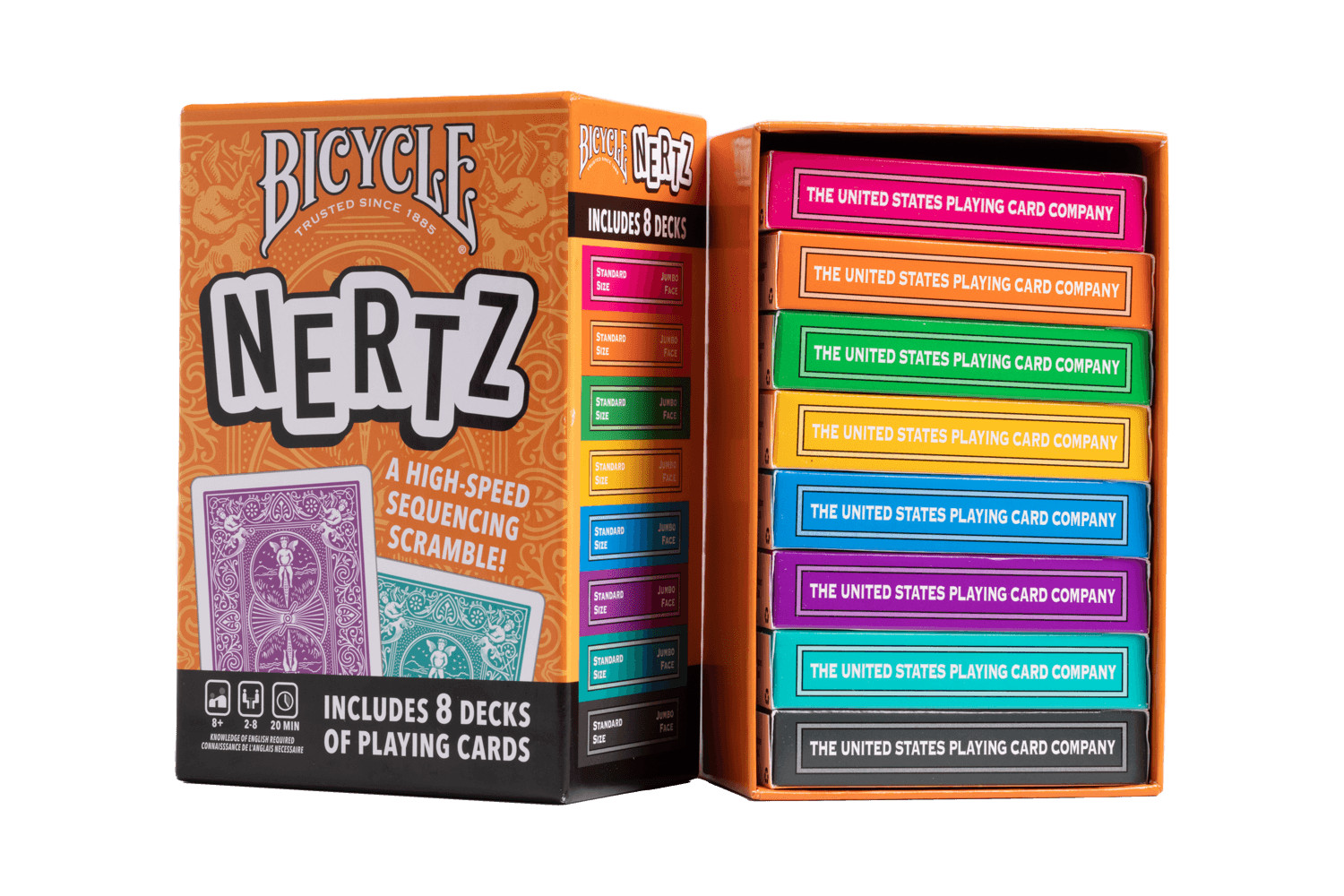 United States Playing Card Company Bicycle Nertz Game Pack (Up to 8 Players) New