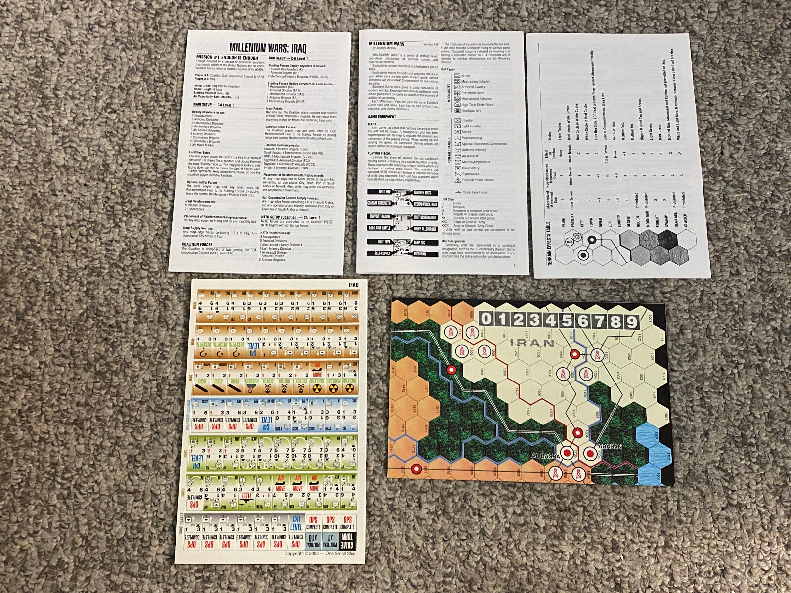 Millennium Wars: Iraq – One Small Step 2003 – Complete & Unpunched