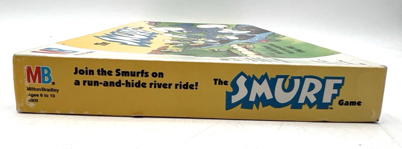 1988 THE SMURF GAME BY MB MILTON BRADLEY BOARD GAME RUN & HIDE RIVER SIDE SEALED