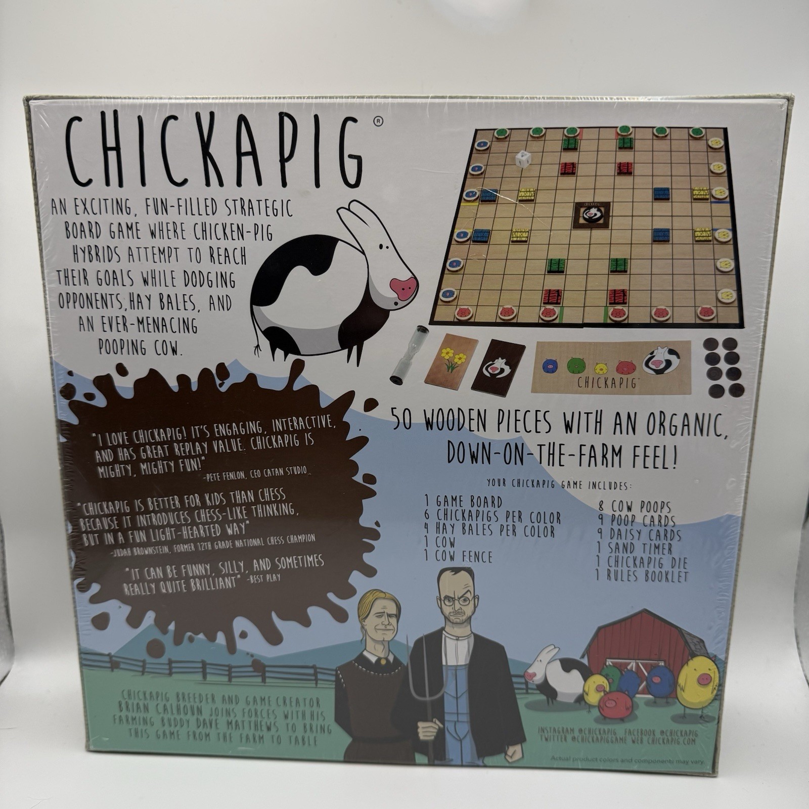 Chickapig Board Game Farm Table Strategic Family 2018 Warehouse New SEALED