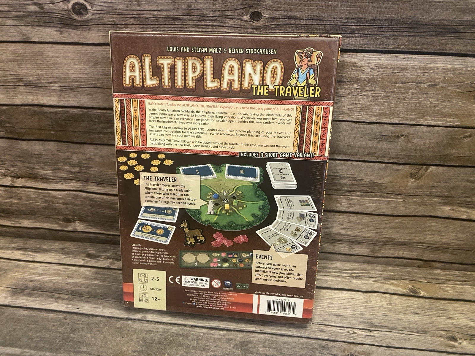 Altiplano The Traveler Renegade Game Studios DLP Games NEW Sealed