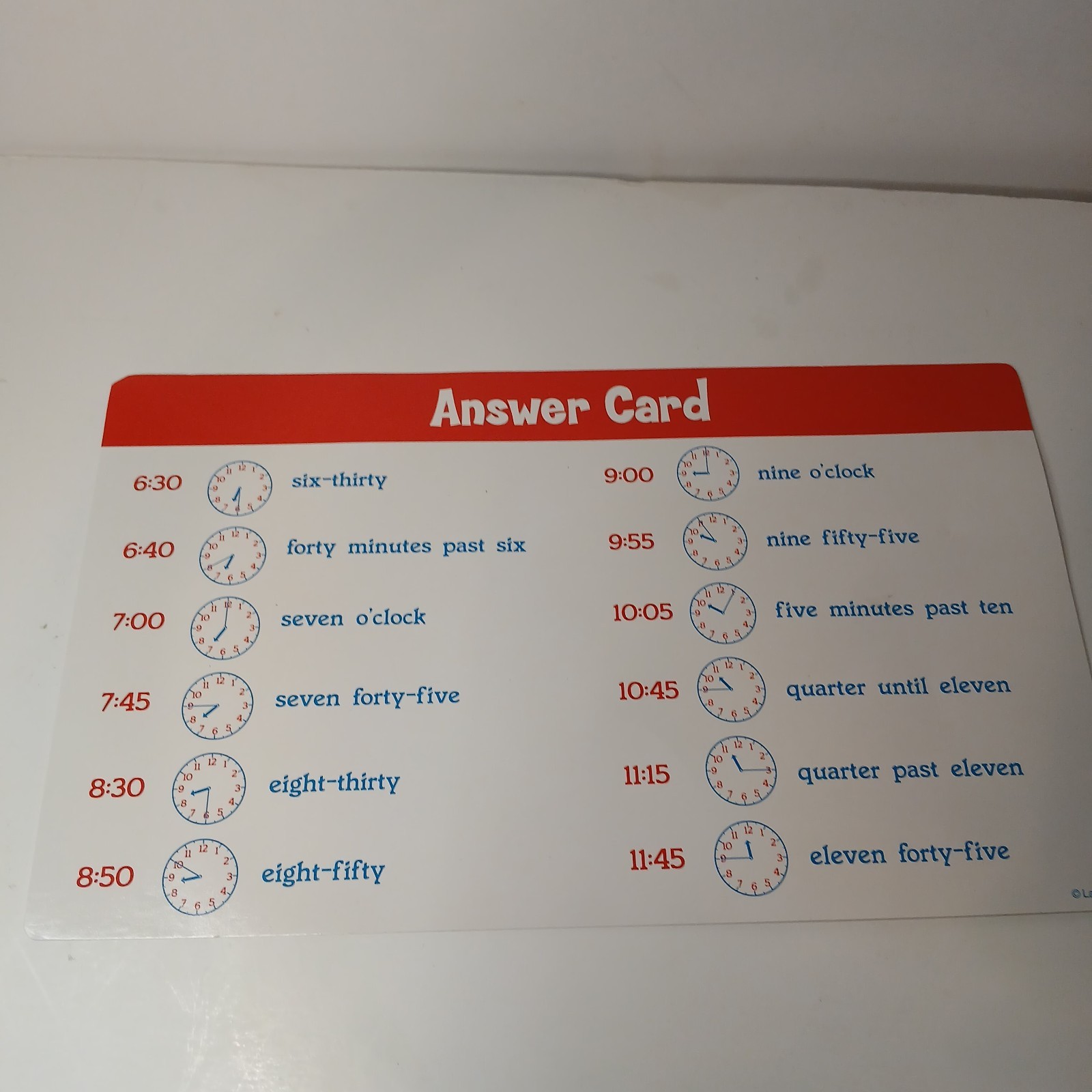 READ THE CLOCK TIME Board Game by Lakeshore Learning – 100% Complete