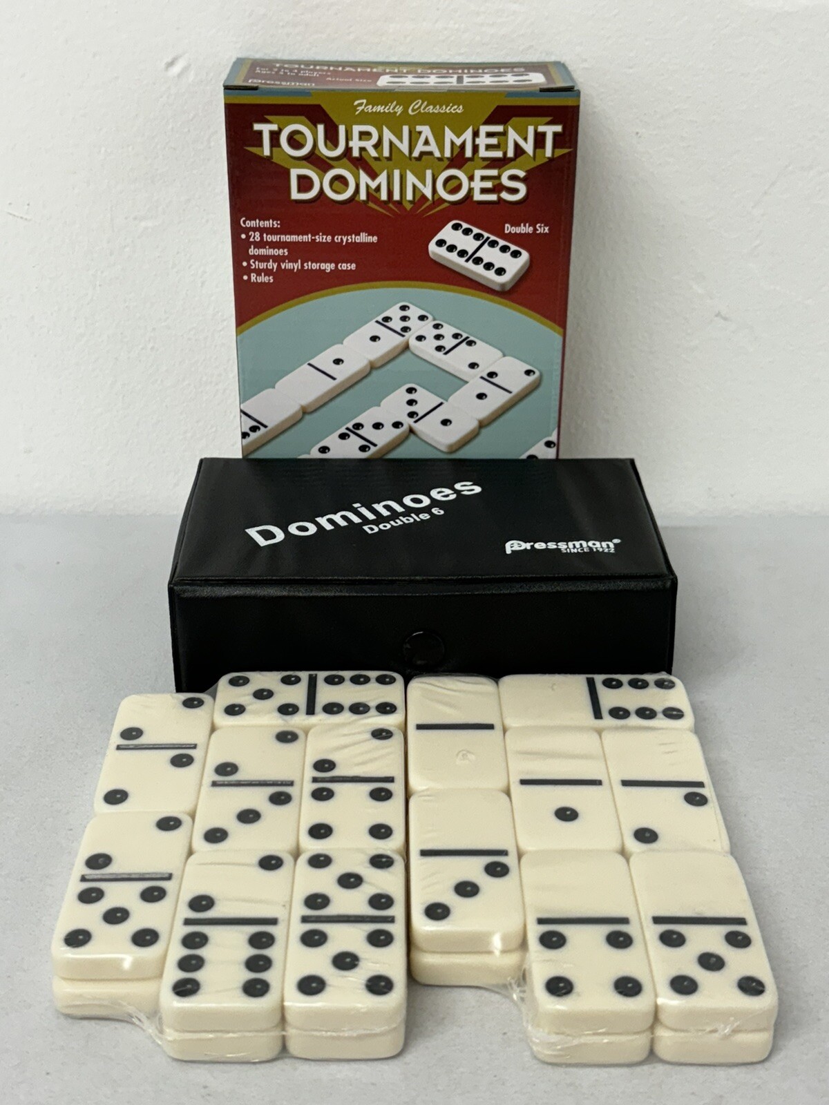 Double Six Tournament Dominoes by Pressman – New Sealed – Ages 5+ 2-4 Players