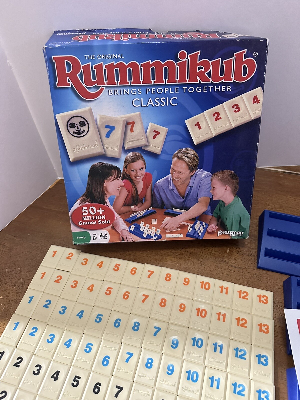 The Original Rummikub Game Classic Complete Pressman 2-4 Players 2015 #0400K