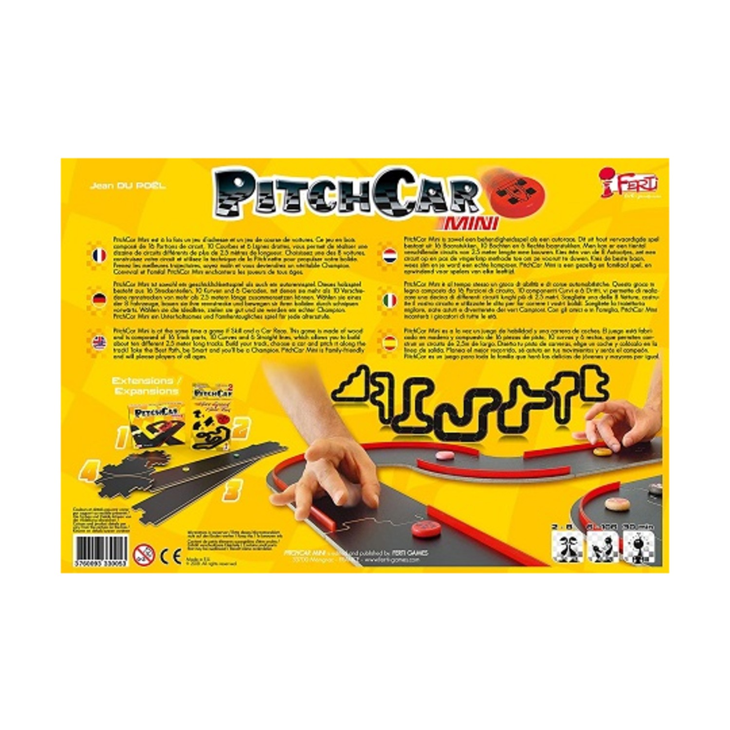 Ferti Boardgame Mini-PitchCar Box VG+/EX