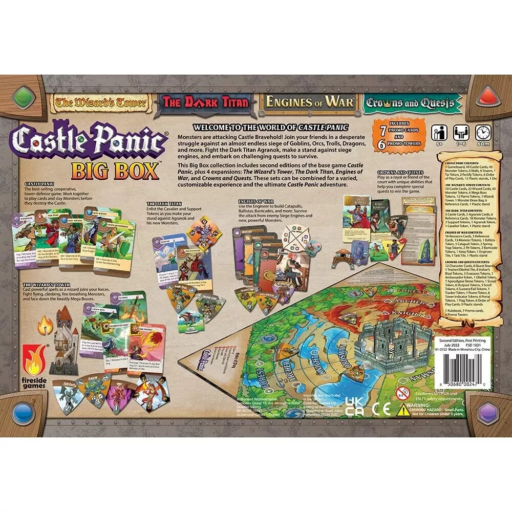 Castle Panic Big Box 2nd Edition Board Game 2E Fireside Games New in Shrink