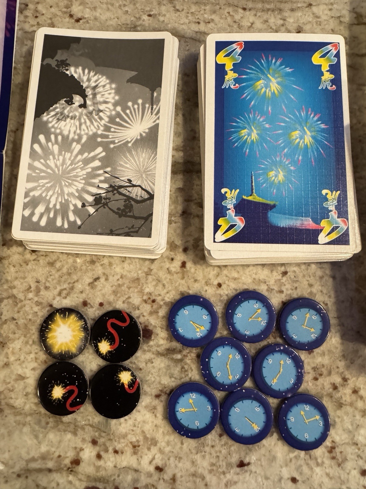 Hanabi Fireworks Card Game / Open Box / Complete
