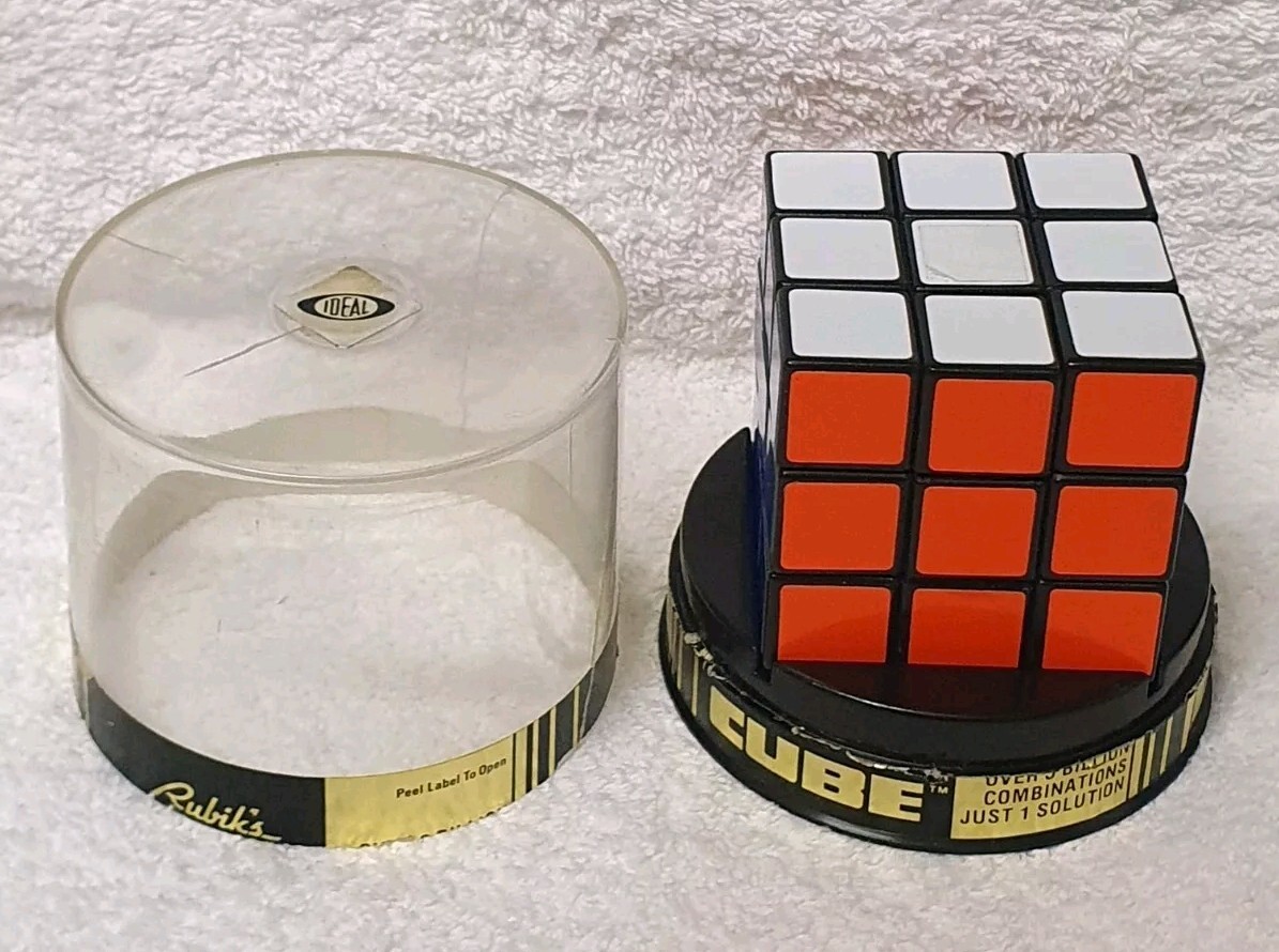 🔶RUBIK’S CUBE 1980 ORIGINAL IDEAL TOY CORP W/ BOX INSTRUCTION VINTAGE PACKAGING