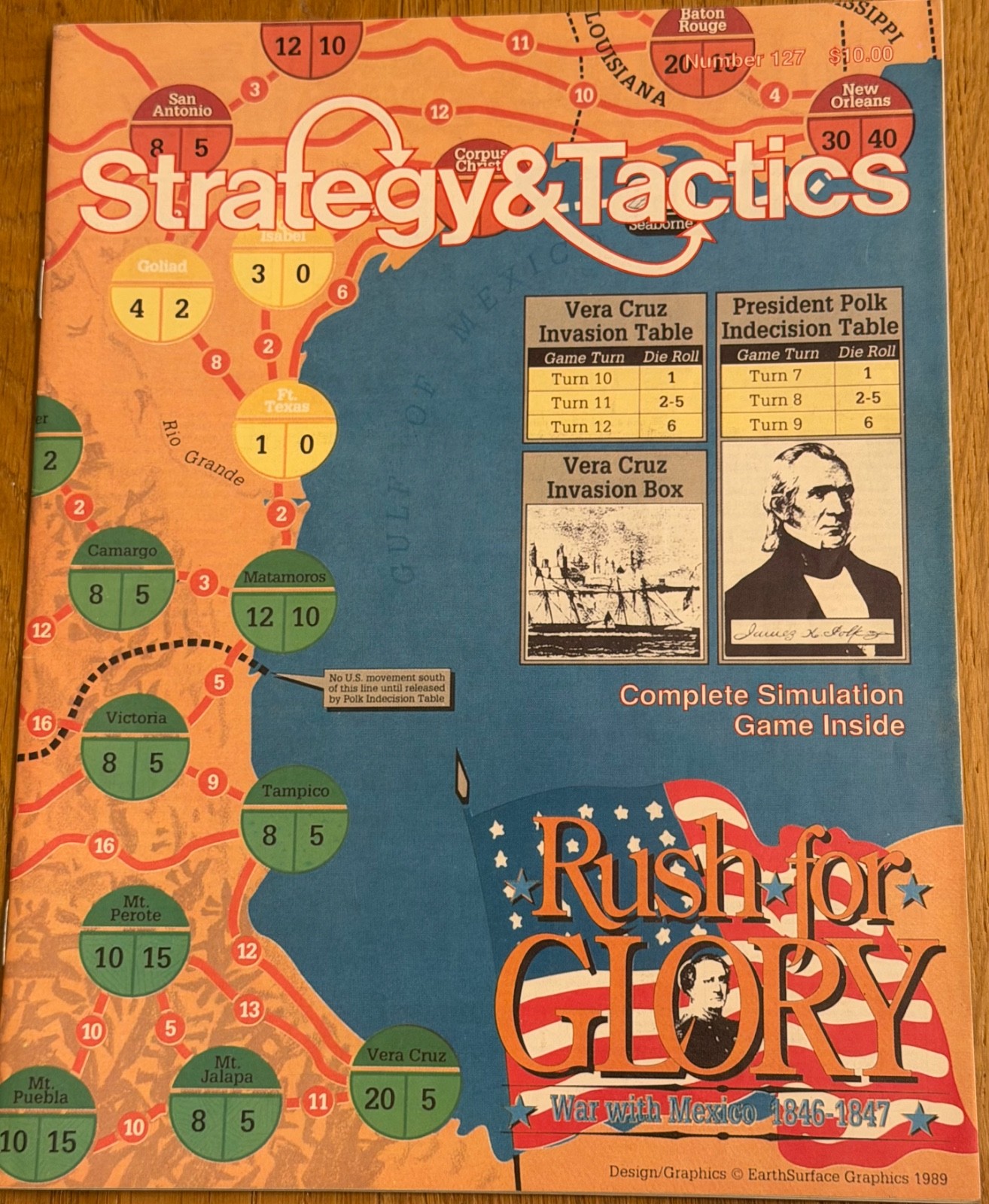 Rush for Glory Strategy & Tactics V 127 Ziplock Board Game Exc. Condition