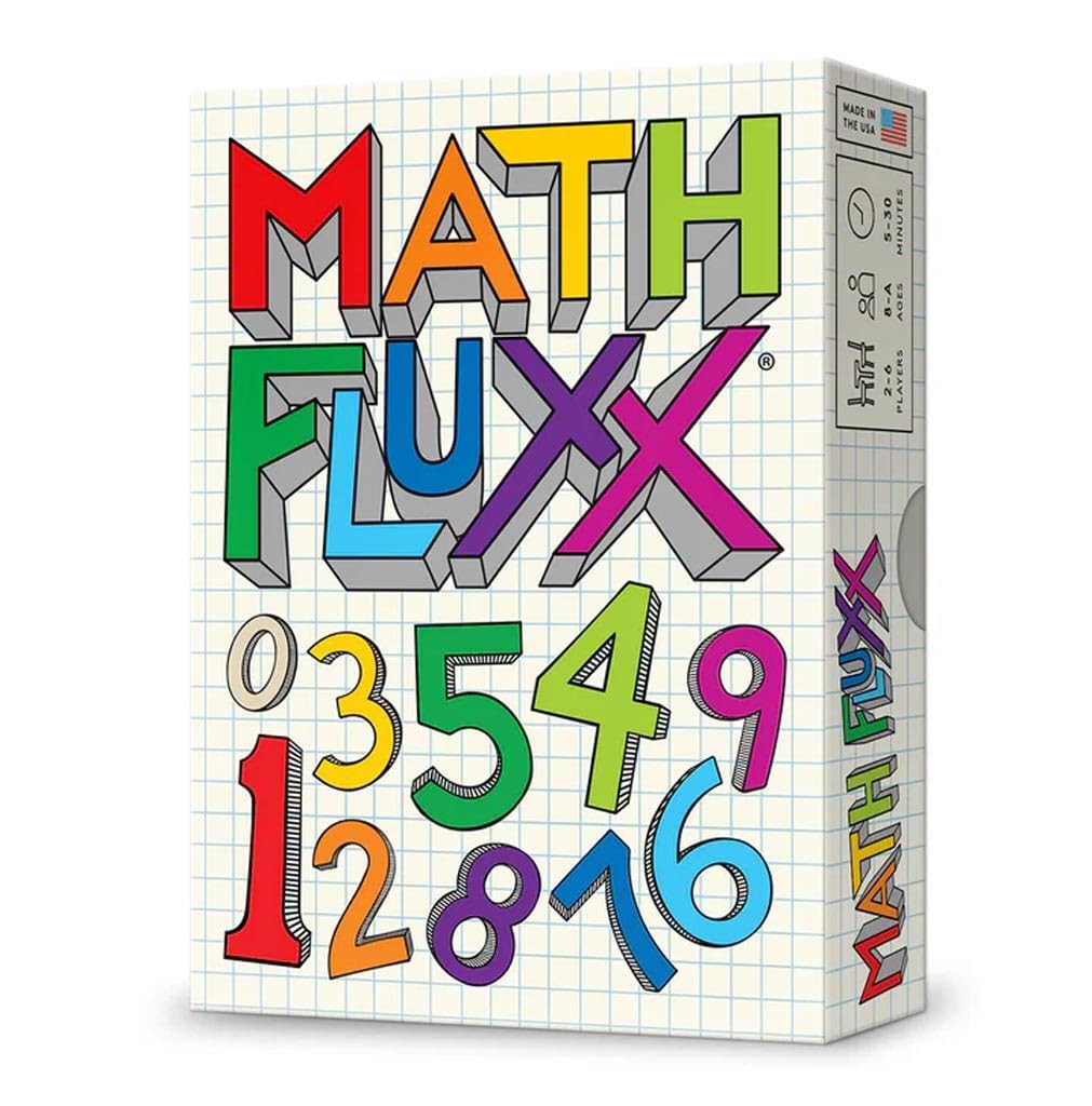 Math Fluxx Card Game for Kids and Adults Fun Educational Family Game Night