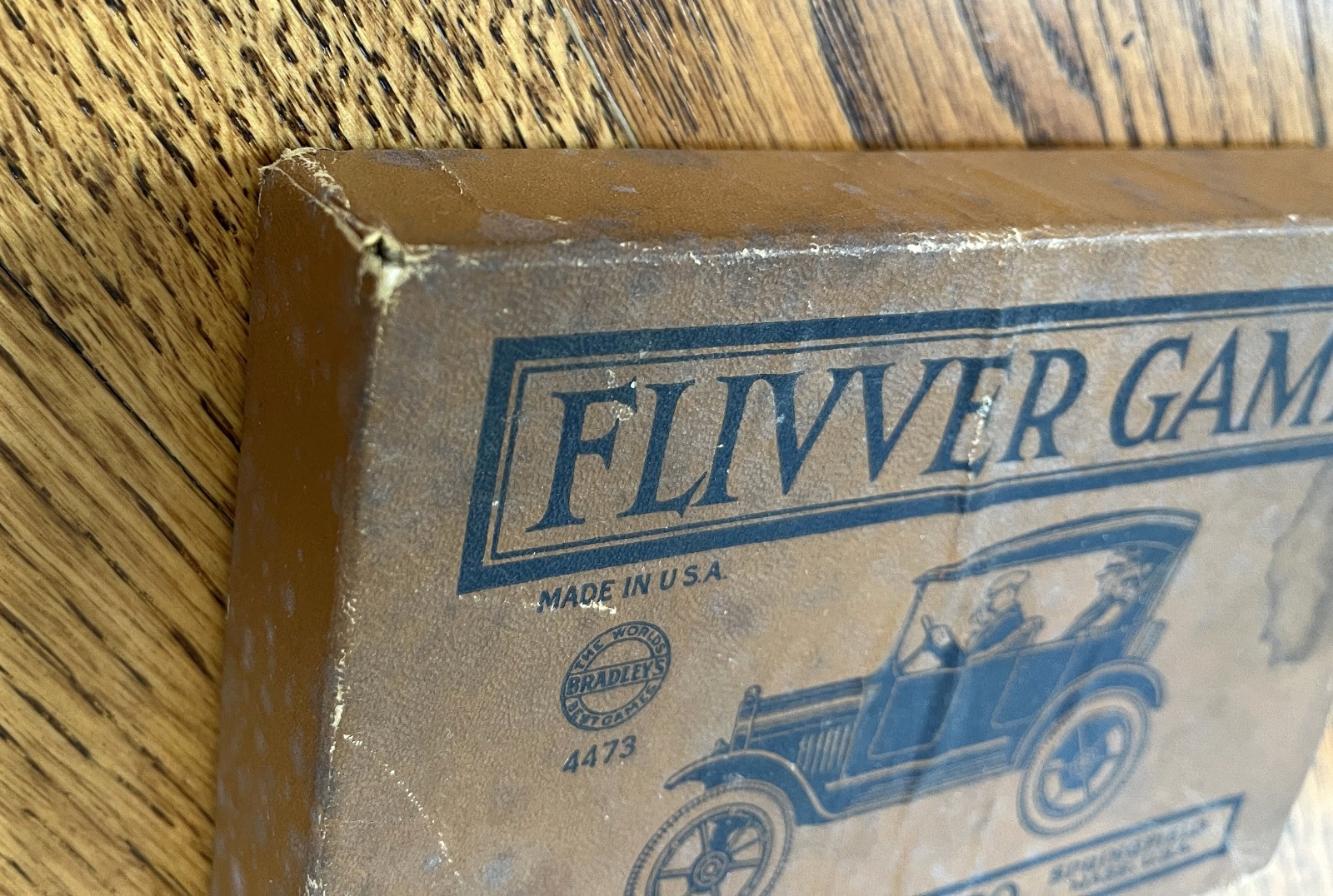Flivver Game – Milton Bradley 1923 – Separate Box & Board Version