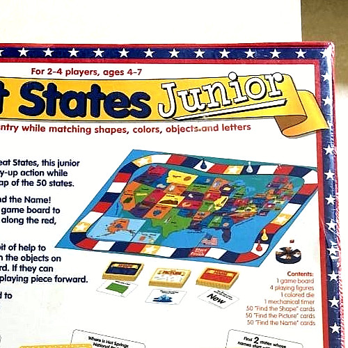 NEW Great States Junior United States Learning Game Ages 4+