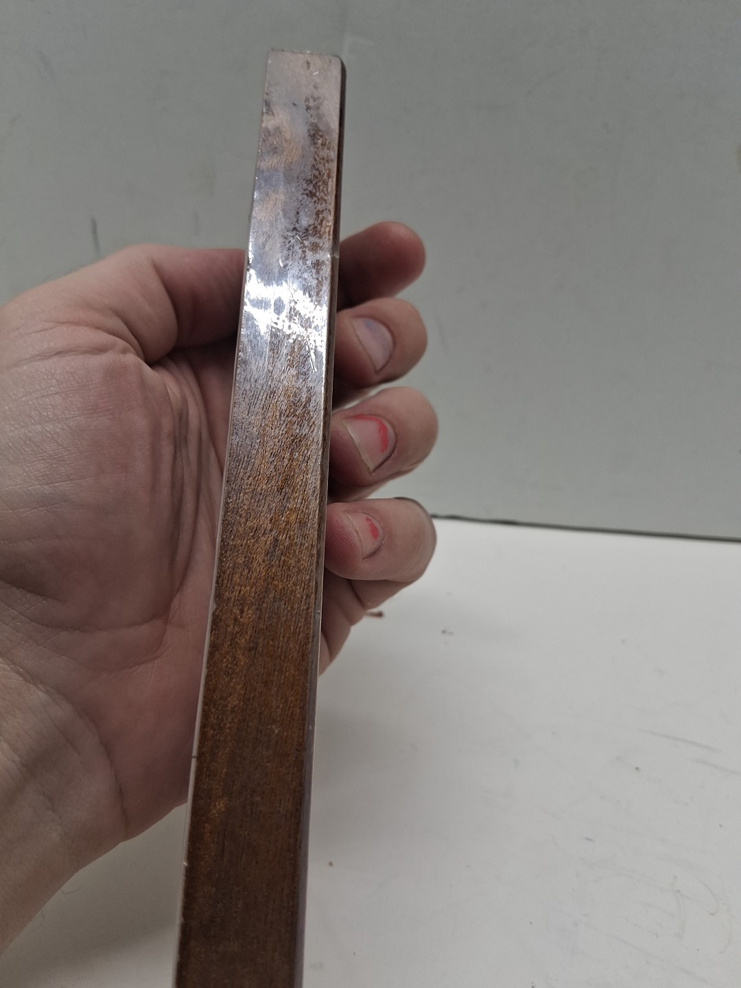 Drueke’s Natural Finish Hardwood Cribbage Board Model Pegs & Original Manual