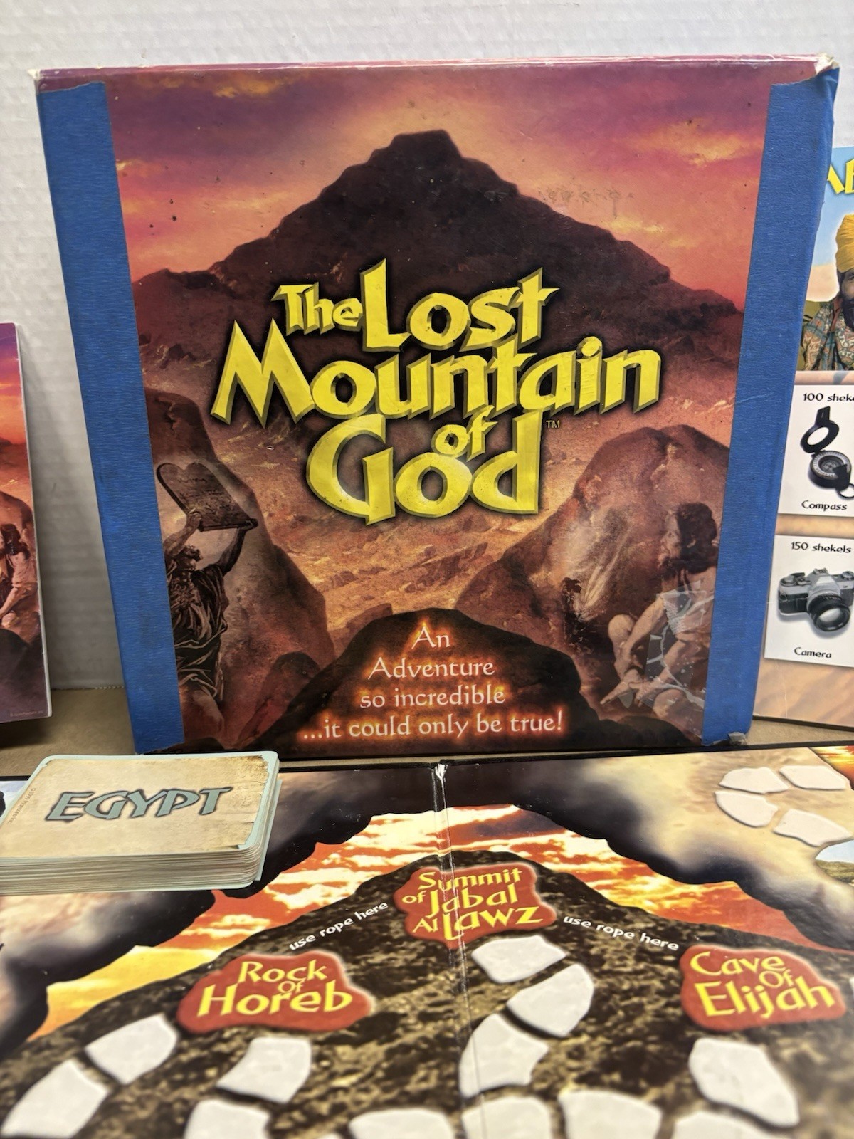 The Lost Mountain of God Biblical Adventure Board Game 1999 Tommy Nelson *READ