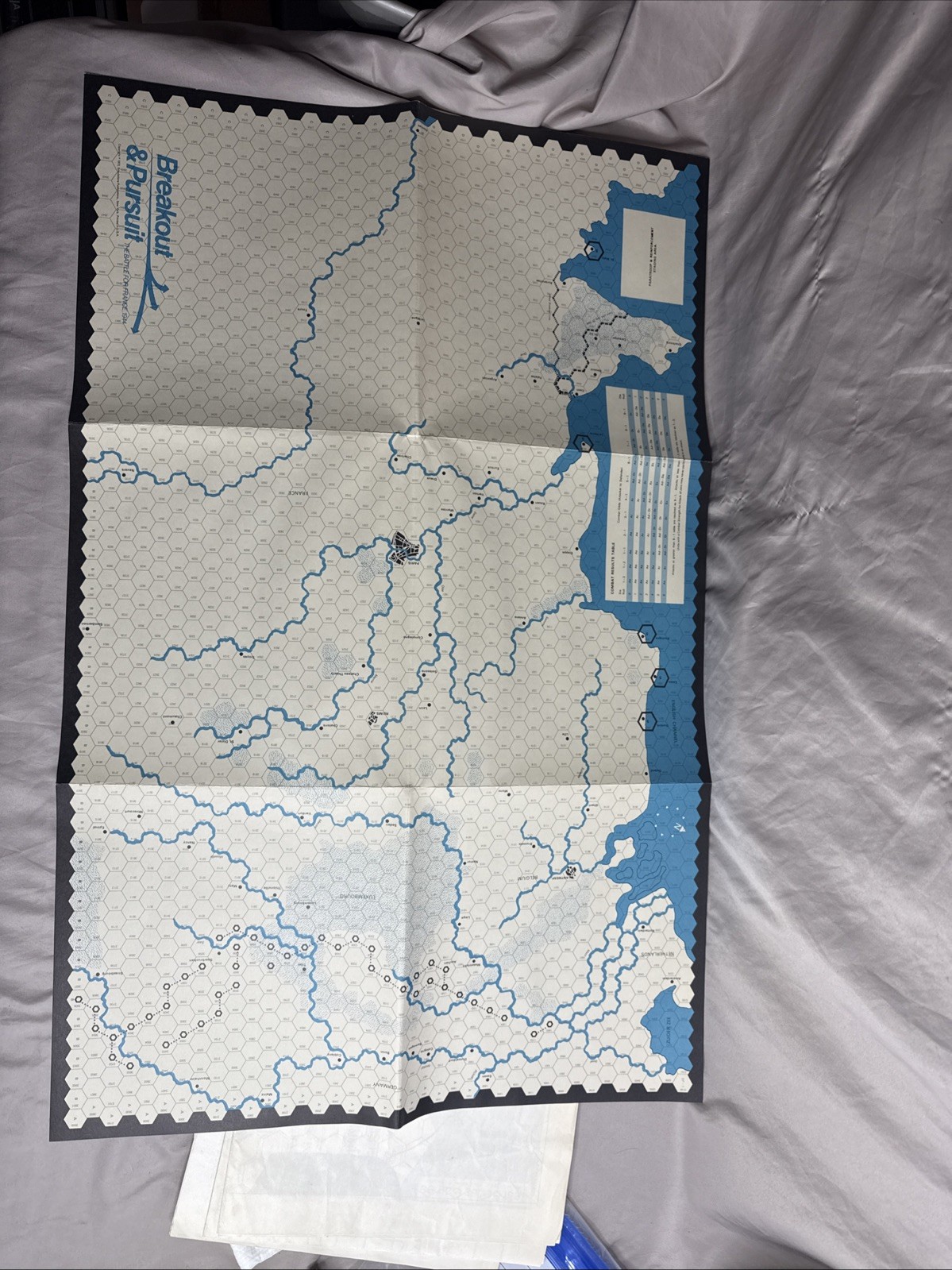 SPI – BREAKOUT & PURSUIT – Battle for France 1944 (PUN) RARE White Box 1972