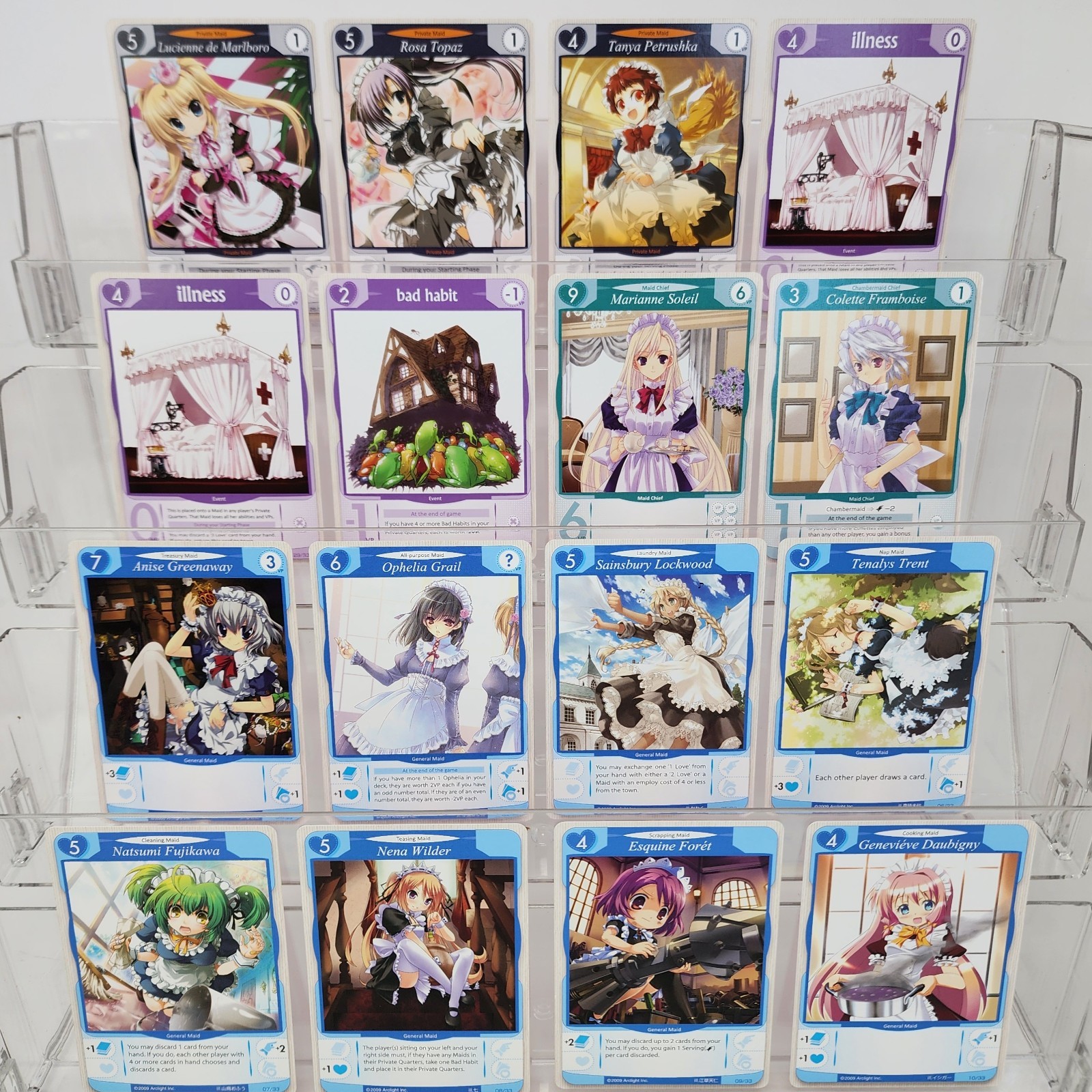 Tanto Cuore Deck Building Card Game Arclight Games 2009 Complete English Anime